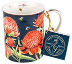 Australian Flora Waratah Mug 360ml | New Bone China