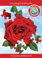 Madd Capp Rose 20-Piece Jigsaw Puzzle Greeting Card