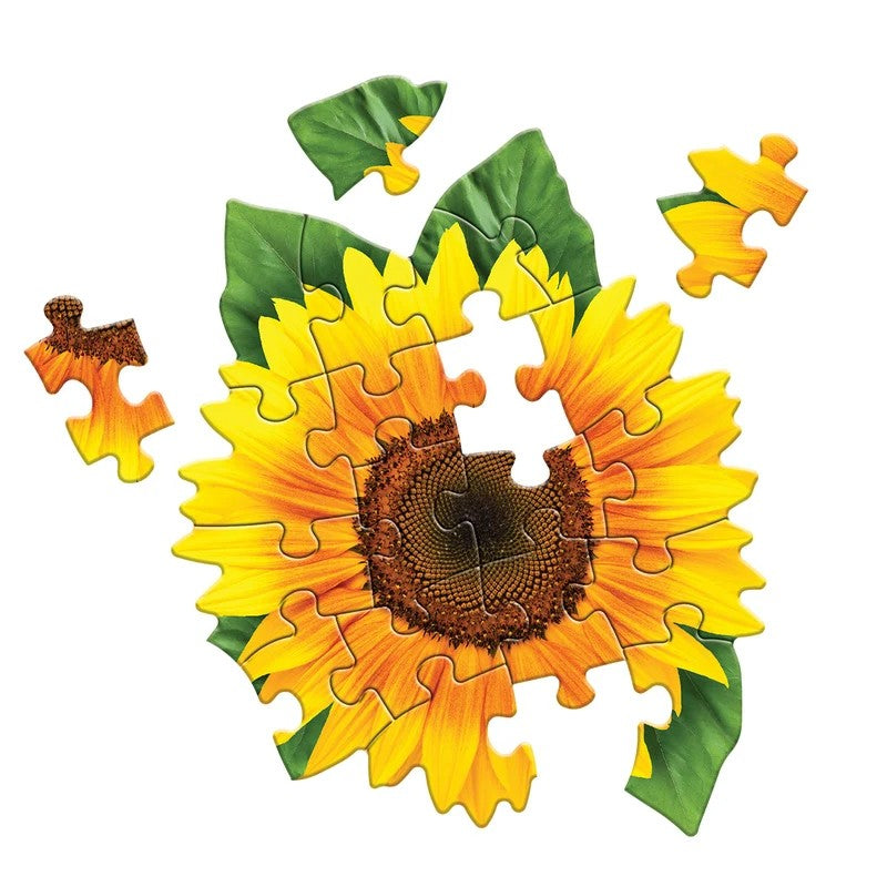 Madd Capp Sunflower 20-Piece Jigsaw Puzzle Greeting Card