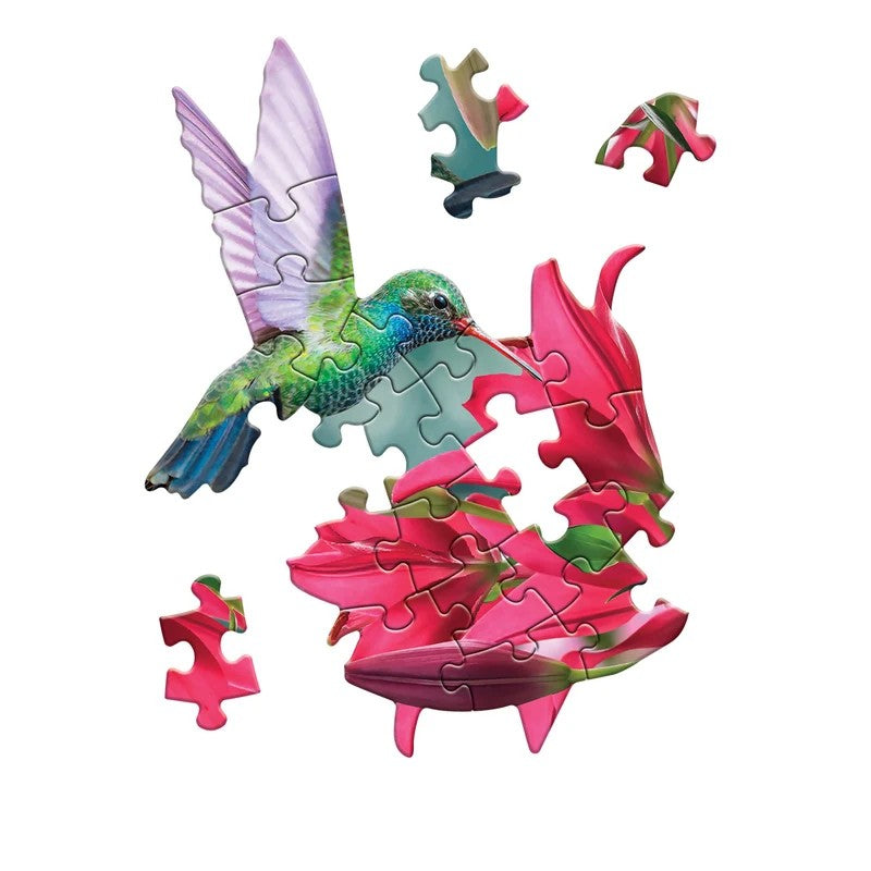 Madd Capp Hummingbird 20-Piece Jigsaw Puzzle Greeting Card