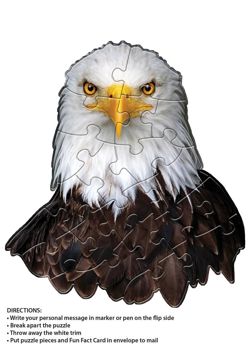 Madd Capp Eagle 20-Piece Jigsaw Puzzle Greeting Card