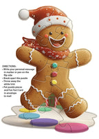 Madd Capp Gingerbread Man 12-Piece Jigsaw Puzzle Greeting Card