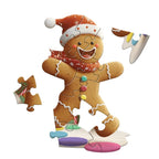 Madd Capp Gingerbread Man 12-Piece Jigsaw Puzzle Greeting Card