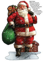 Madd Capp Santa 20-Piece Jigsaw Puzzle Greeting Card