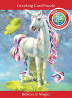 Madd Capp Unicorn 12-Piece Jigsaw Puzzle Greeting Card