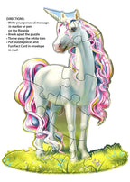 Madd Capp Unicorn 12-Piece Jigsaw Puzzle Greeting Card