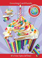 Madd Capp Cupcake 12-Piece Jigsaw Puzzle Greeting Card