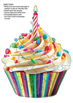 Madd Capp Cupcake 12-Piece Jigsaw Puzzle Greeting Card