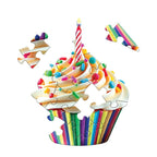 Madd Capp Cupcake 12-Piece Jigsaw Puzzle Greeting Card