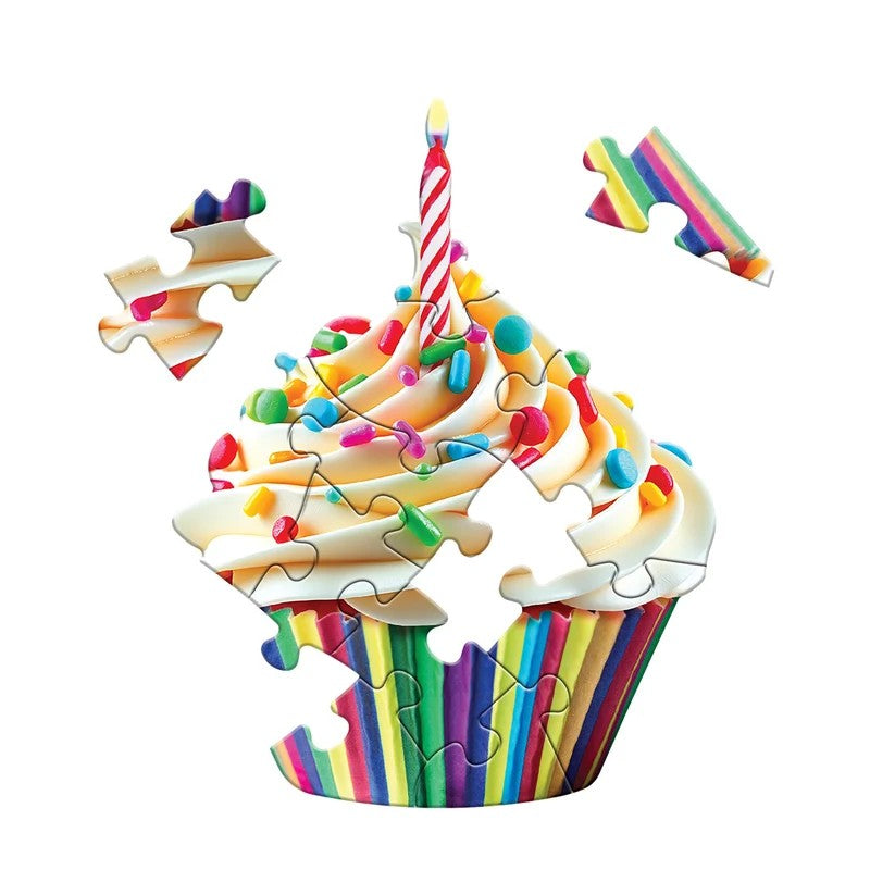 Madd Capp Cupcake 12-Piece Jigsaw Puzzle Greeting Card