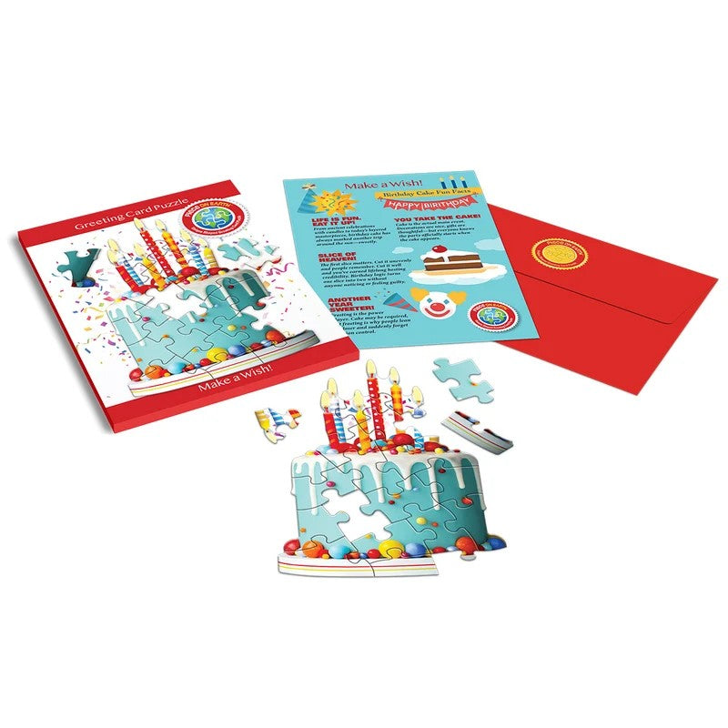 Madd Capp Birthday Cake 20-Piece Jigsaw Puzzle Greeting Card