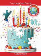 Madd Capp Birthday Cake 20-Piece Jigsaw Puzzle Greeting Card
