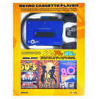 BLUE Retro Cassette Player with Bluetooth & Cassette Recorder