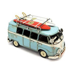 Blue Volkswagen Kombi Van Metal Collectable Ornament