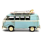 Blue Volkswagen Kombi Van Metal Collectable Ornament