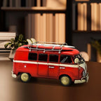 Red Volkswagen Kombi Van Metal Collectable Ornament