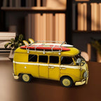 Officially Licensed VW kombi Metal Surfers Van Yellow 20x9x11cm