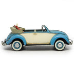 Officially Licensed VW Metal Convertible with Surfboard Blue 34x13x12cm