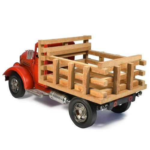 RED Farm Truck Metal Collectable
