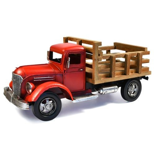 RED Farm Truck Metal Collectable