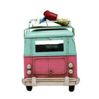 Flower Van Blue and Pink Metal Collectable 25 x 11.5 x 18.5cm