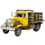 Rustic Farm Truck Metal Collectable – Yellow