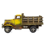 Rustic Farm Truck Metal Collectable – Yellow