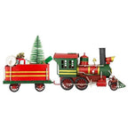 Christmas Train & Wagon Metal Collectable – Red & Green