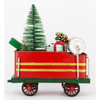 Christmas Train & Wagon Metal Collectable – Red & Green