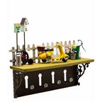 Scooter Shelf Hanging Wall Decor with Hooks 31 x 9 x 27cm