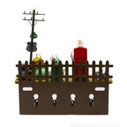 Petrol Pump Shelf Hanging Wall Decor with Hooks 31 x 9 x 33.5cm