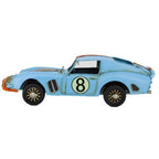 No. 8 Racer Blue Metal Collectable 31 x 12 x 9cm