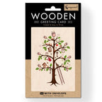 Tree of Life Wooden Greeting Card 11 x 16cm & Envelope