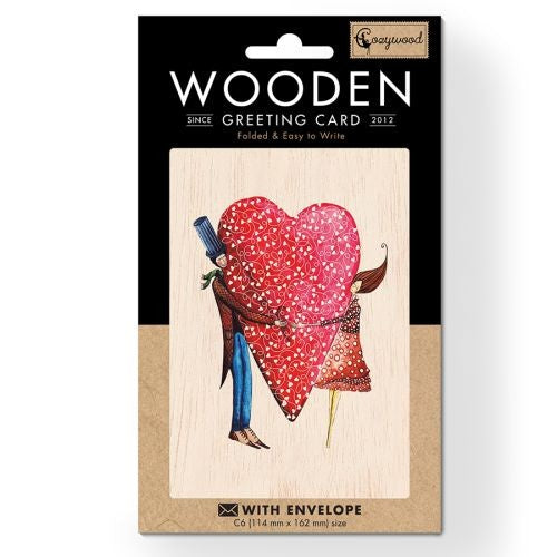 Cozywood So Good to Have You Wooden Greeting Card 11 x 16cm