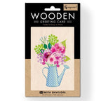 Boyle Wooden Greeting Card – Watering Can 11 x 16cm