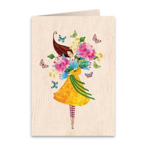 Boyle Wooden Greeting Card – The Hug 11 x 16cm