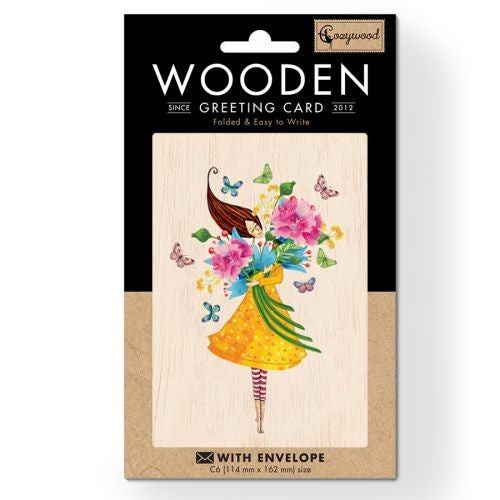 Boyle Wooden Greeting Card – The Hug 11 x 16cm
