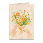 Wooden Greeting Card – Anniversary Bouquet 11 x 16cm