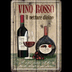 Nostalgic-Art Vino Rosso Metal Card 10 x 14cm