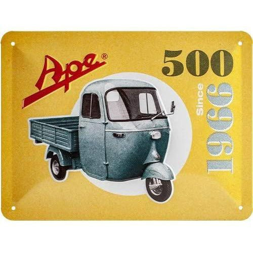 Nostalgic-Art APE 500 Since 1966 Small Metal Sign 15 x 20cm