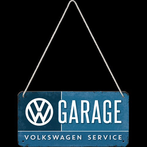 Nostalgic-Art VW Garage Hanging Metal Sign – Vintage Volkswagen Decor 20 x 10cm