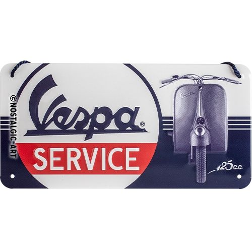 Nostalgic-Art Vespa Service Hanging Sign 20 x 10cm