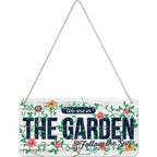 Nostalgic-Art We Are In The Garden Hanging Sign 20 x 10cm