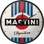 Nostalgic-Art Martini L'Aperitivo Racing Stripes Wall Clock 30cm