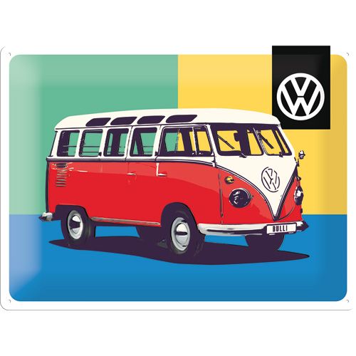 Nostalgic-Art VW Bulli Pop Art Large Metal Sign 30 x 40cm