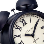 NeXtime Amsterdam Metal Alarm Clock – Black 15 x 21 x 7cm