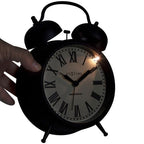 NeXtime Amsterdam Metal Alarm Clock – Black 15 x 21 x 7cm