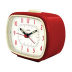 Leni Retro Alarm Clock – Red Vintage Style 9 x 11 x 6cm