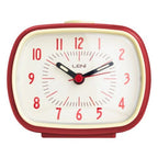 Leni Retro Alarm Clock – Red Vintage Style 9 x 11 x 6cm