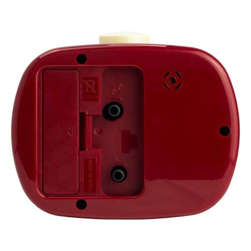 Leni Retro Alarm Clock – Red Vintage Style 9 x 11 x 6cm